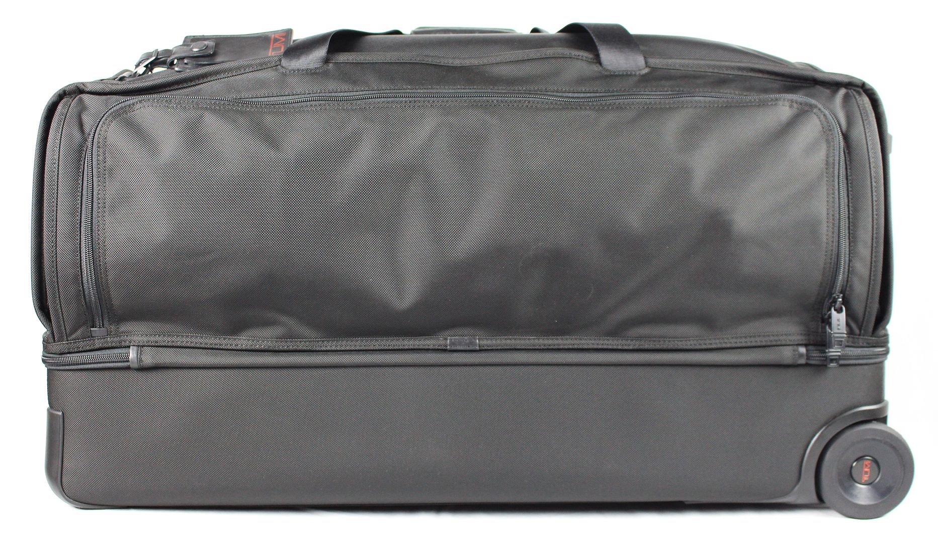 TUMI &#39;Alpha 2&#39; Black Nylon 2 Wheeled Large Split Duffel Bag - 22043D2 | eBay