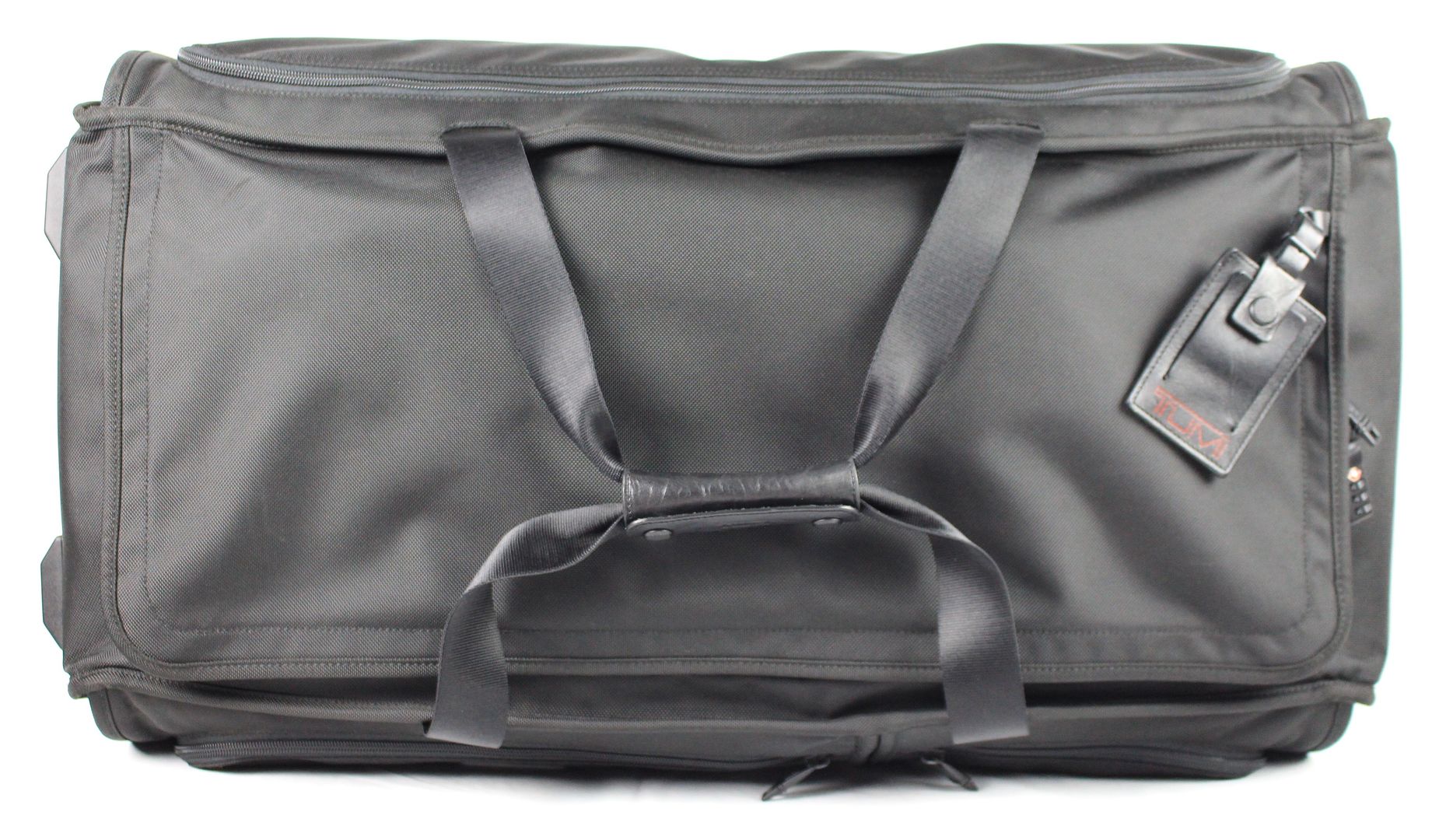 TUMI &#39;Alpha 2&#39; Black Nylon 2 Wheeled Large Split Duffel Bag - 22043D2 | eBay