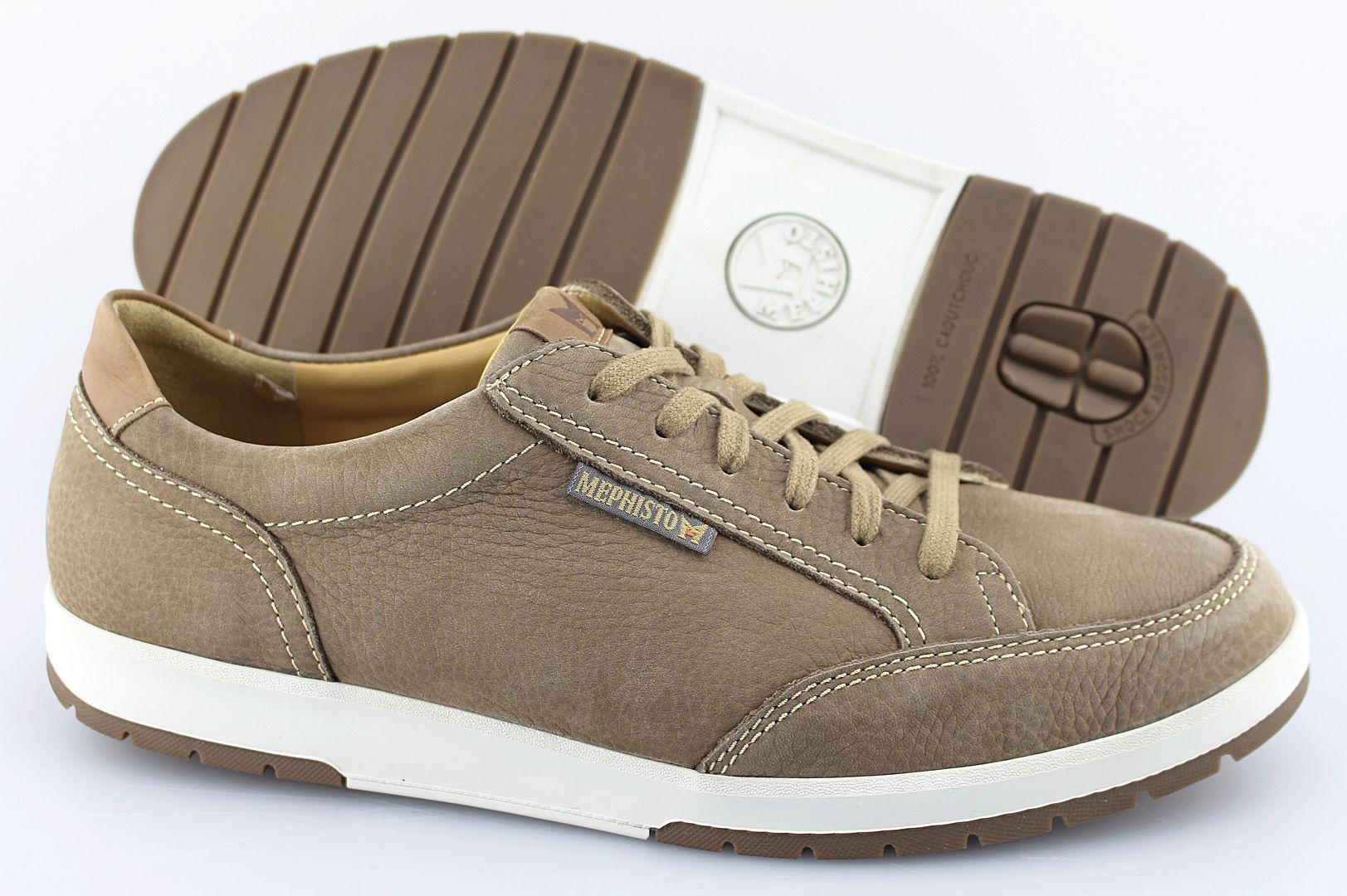 Men's MEPHISTO 'Ludo' Sand Brown Sportsbuck Sneakers Size US 9 EUR 8.5 ...