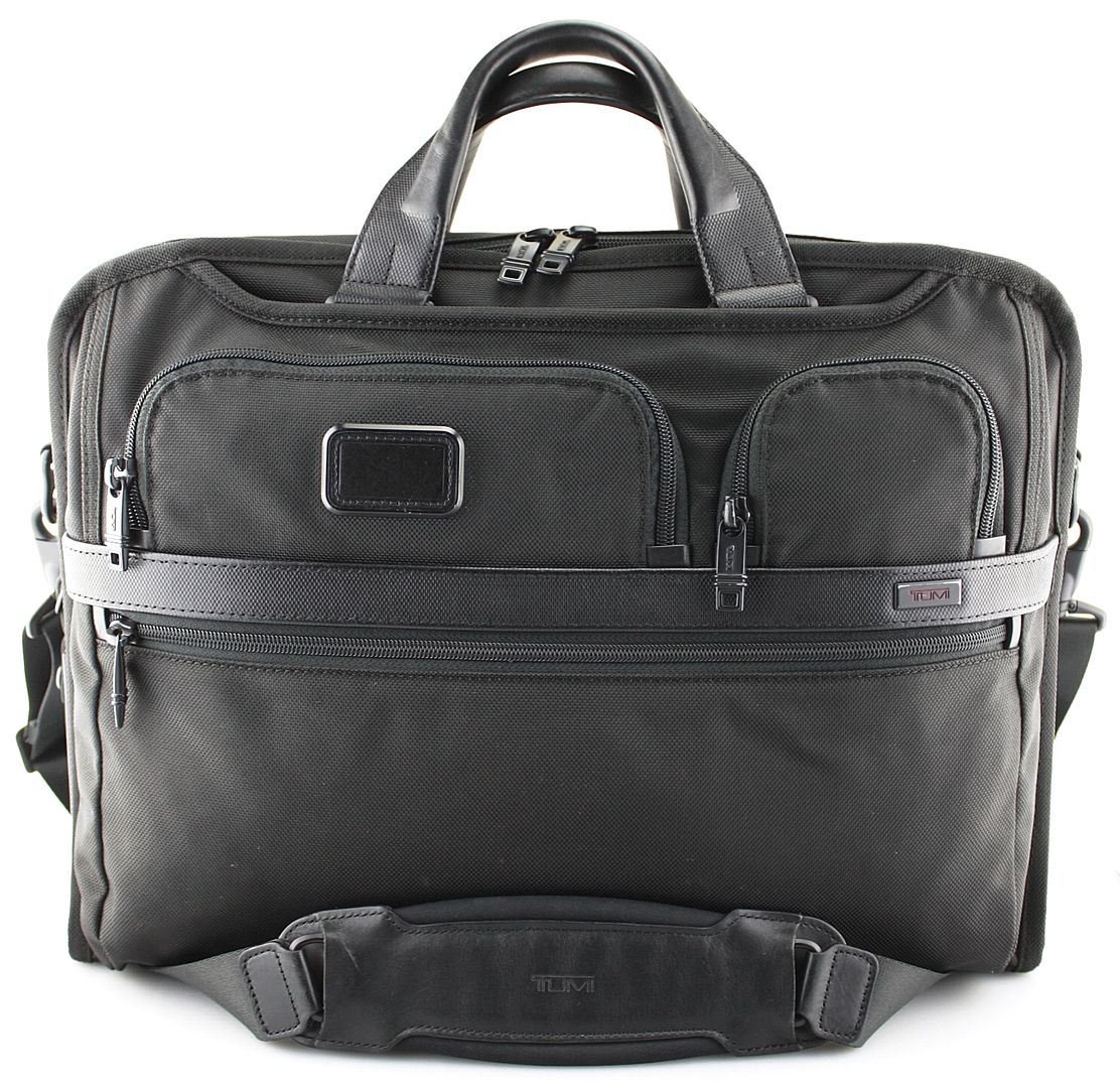 TUMI 'Alpha 2 Travel & Business' Black Nylon Laptop Briefcase - 26114D2 ...